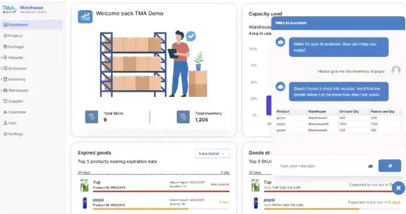 Case Study Warehouse Management System (WMS) AI Agent