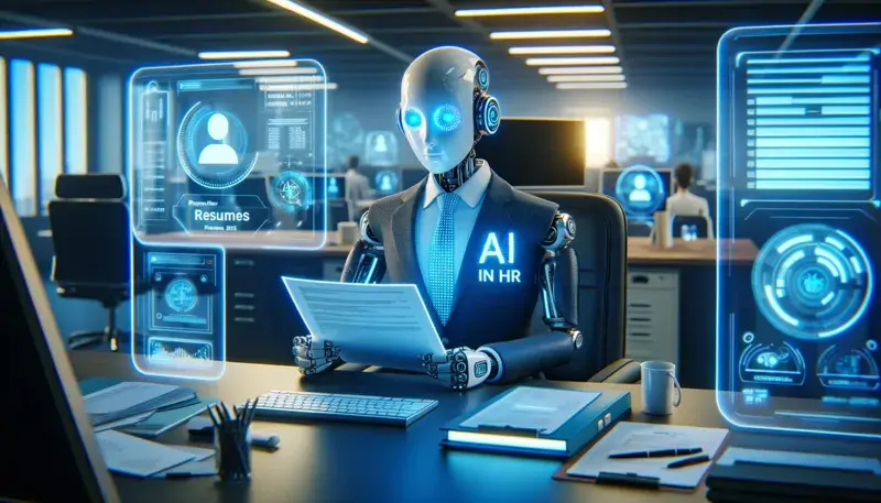 AI supports automatic CV screening and attendance tracking through facial recognition.