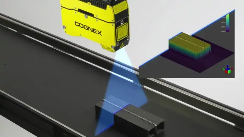 Cognex machine vision system in industrial Edge AI applications.