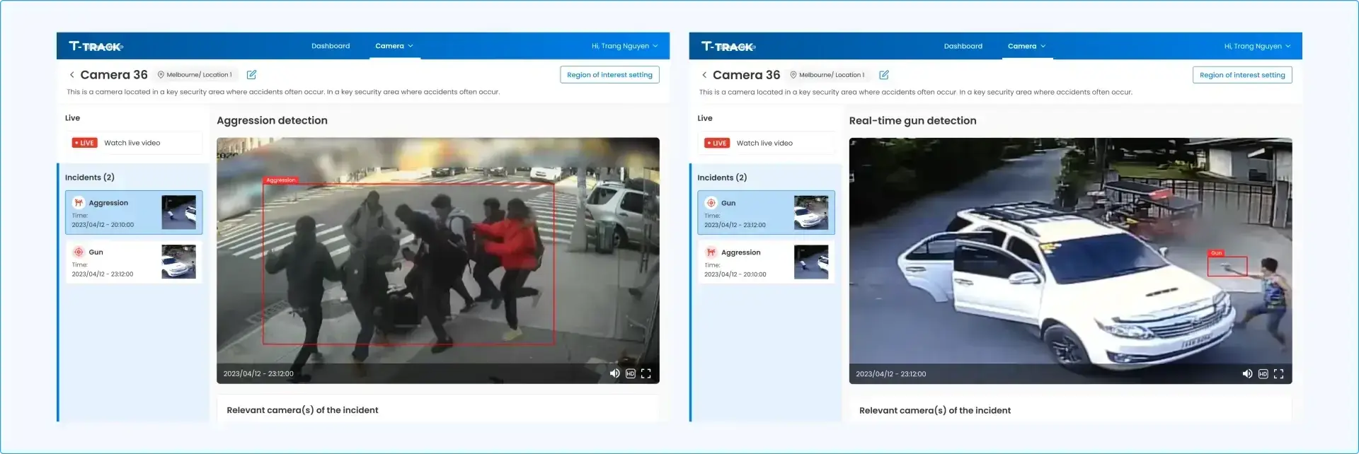 Real-time detection and alerts for unusual behavior in public spaces