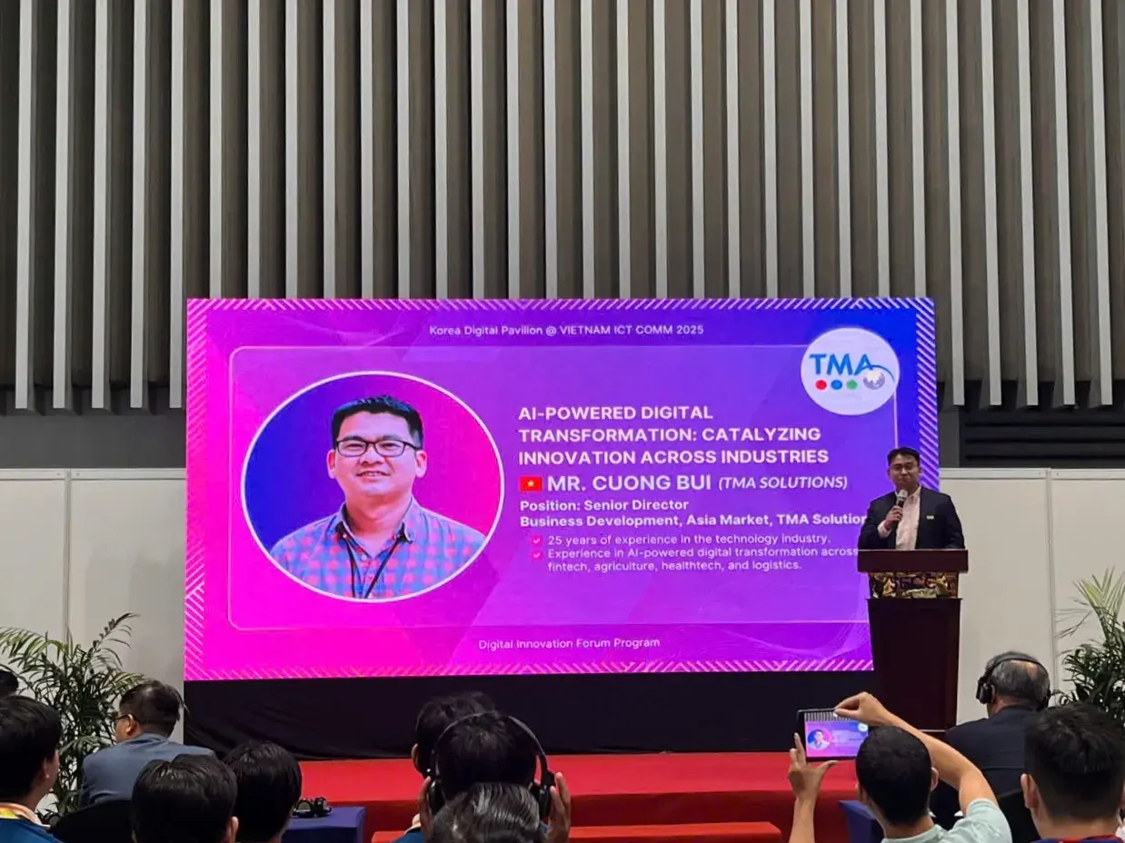 TMA Solutions presents on AI-powered digital transformation
