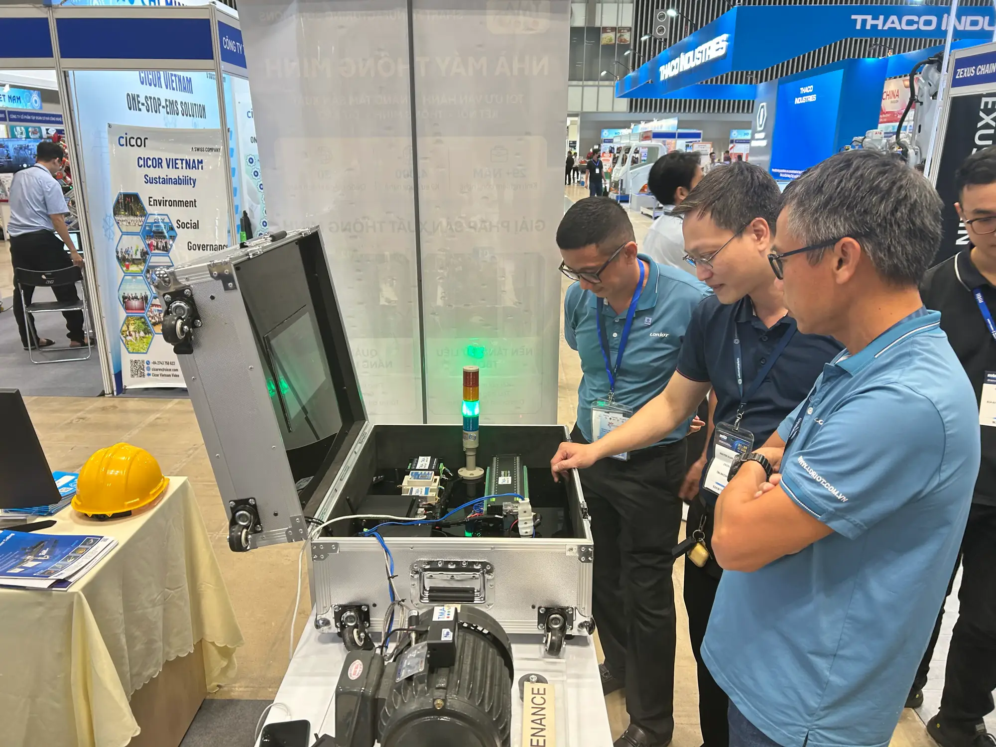 TMA experts demonstrated the Predictive Maintenance solution, highlighting real-time equipment health monitoring for modern manufacturing.